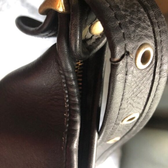 Vintage Coach Maggie 9019 Black Duffle Crossbody Purse - Picture 12 of 15